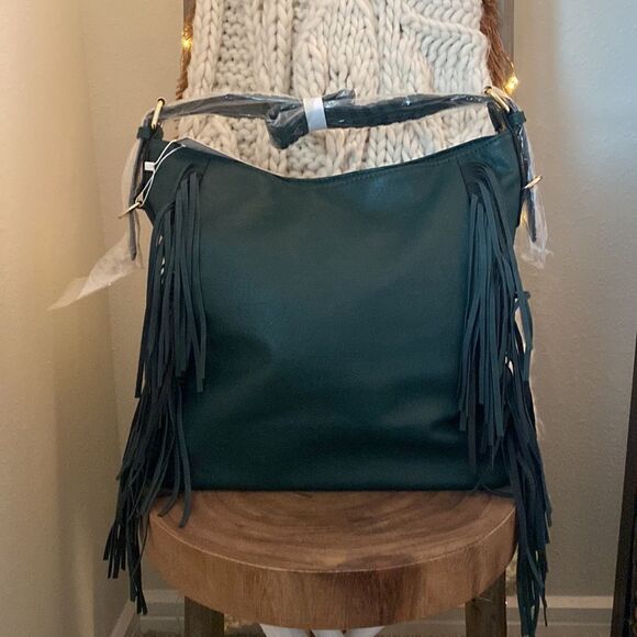 JEN & CO Sav Distressed Hobo Bag NWT - Picture 5 of 10
